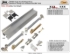 Picture of 2610F96S 2610SC 1-Door Soft Operation Hardware Set, 96" (2438mm) Mill Finish Track