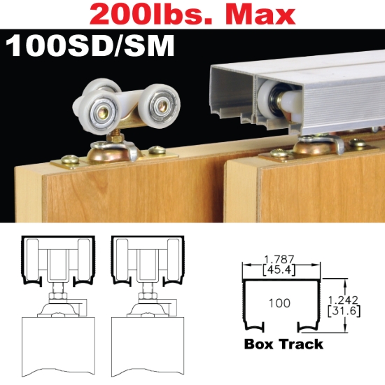 Picture of 100SD Sliding Bypass Door Hardware