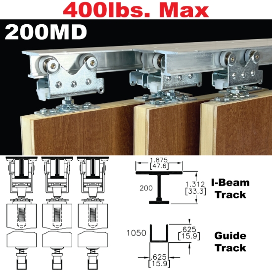 Picture of 200MD Multi-Pass Sliding Door Hardware