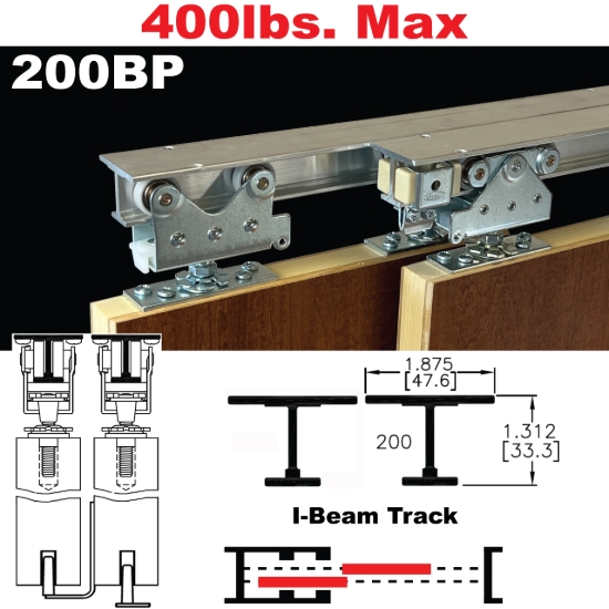 Picture of 200BP Bypass Pocket Door Hardware