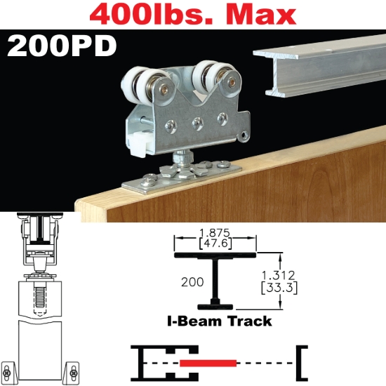 Picture of 200PD Pocket Door Hardware