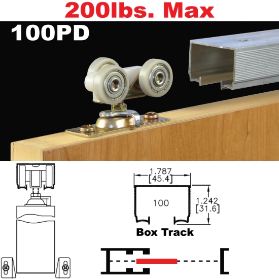 Picture of 100PD Pocket Door Hardware