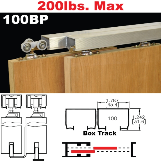 Picture of 100BP Bypass Pocket Door Hardware