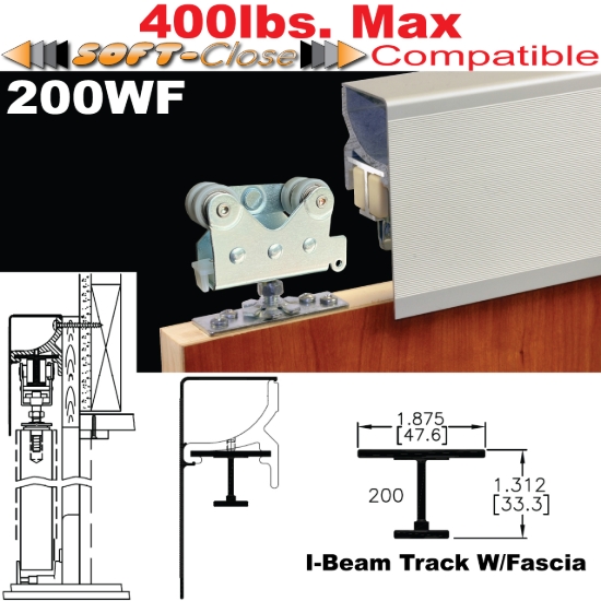 Picture of 200WF Wall Mount Sliding Door Hardware